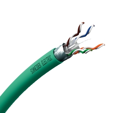 Copper LAN cable, Actassi, F/UTP, 2x4P, Cat6, Euroclass D, 250MHz, LSZH, 500m