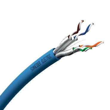 Copper LAN cable, Actassi, U/FTP, 2x4P, Cat6, Euroclass D, 300MHz, LSZH, 500m