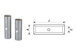 TINNED COPPER IN-LINE CONNECTORS (FERRULES)