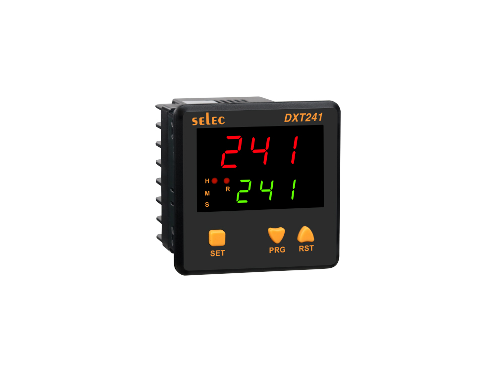 DUAL DISPLAY, 9 TIME RANGES, Multi Function Timer, Short Depth, 72X72 mm