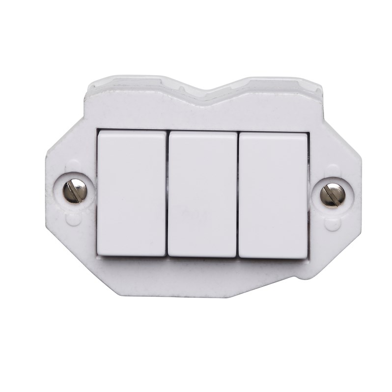 10AX 3 Gang 2 Way Switch Interior
