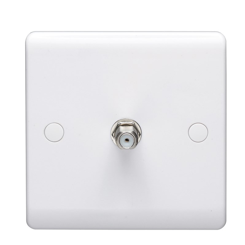 1 Gang Outlet F-Type Satellite Socket